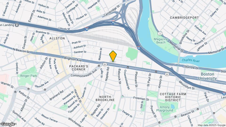1041 Commonwealth Ave, Unit 1039 Comm Ave., #36 Map and Location Details