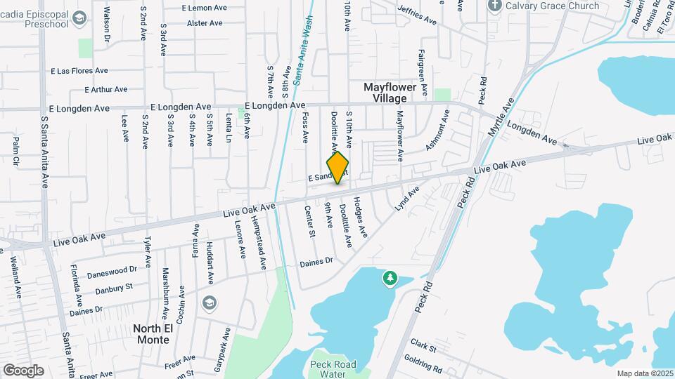 4157 E Live Oak Ave Map and Location Details