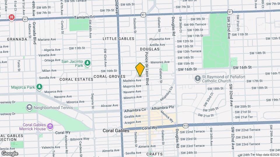 229 Madeira Ave Map and Location Details