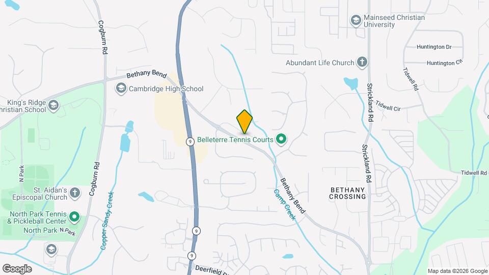 2065 N Bethany Creek Dr Map and Location Details