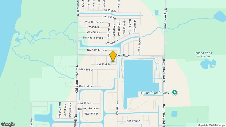 4301 NW 36th Pl Map and Location Details