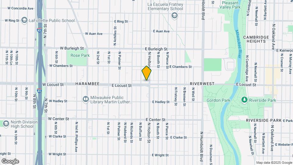 422 E Locust St Map and Location Details