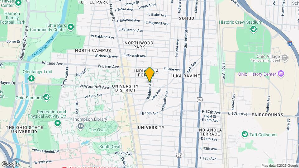 116 E Woodruff Ave Mapa y Detalles de la Ubicación