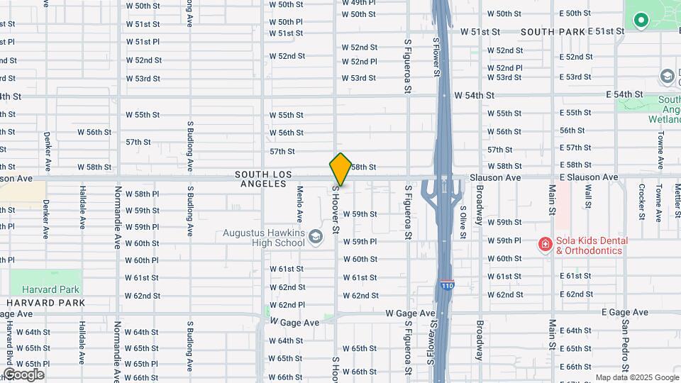 5840-5848 S Hoover St Map and Location Details