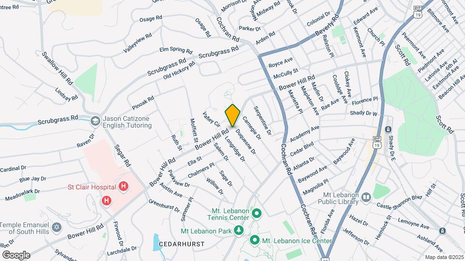 400 Duquesne Dr Mapa y Detalles de la Ubicación