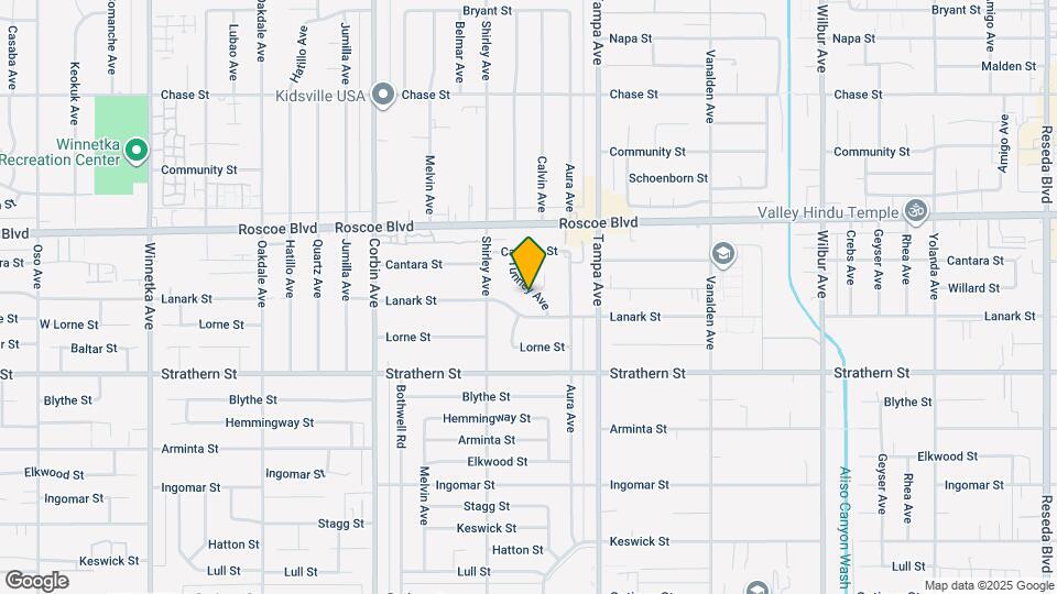 8153 Tunney Ave Map and Location Details