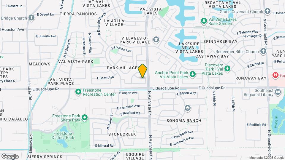 1563 E Scott Ave Mapa y Detalles de la Ubicación