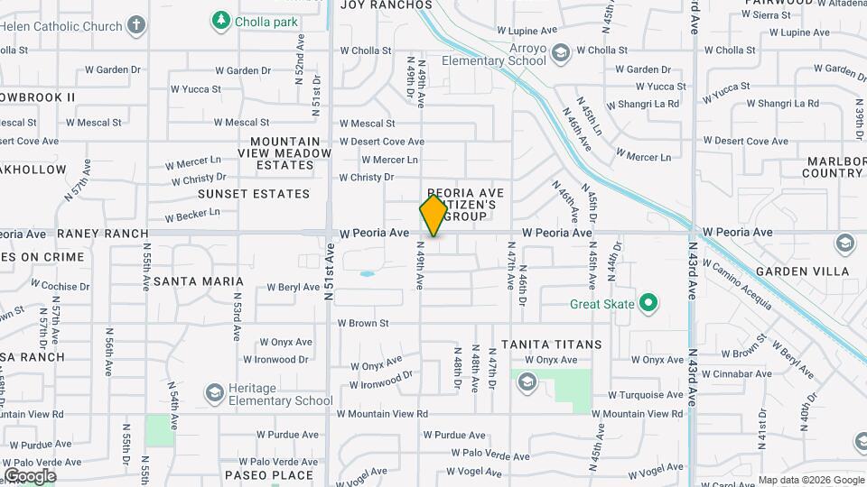 10430 N 48th Ln Map and Location Details