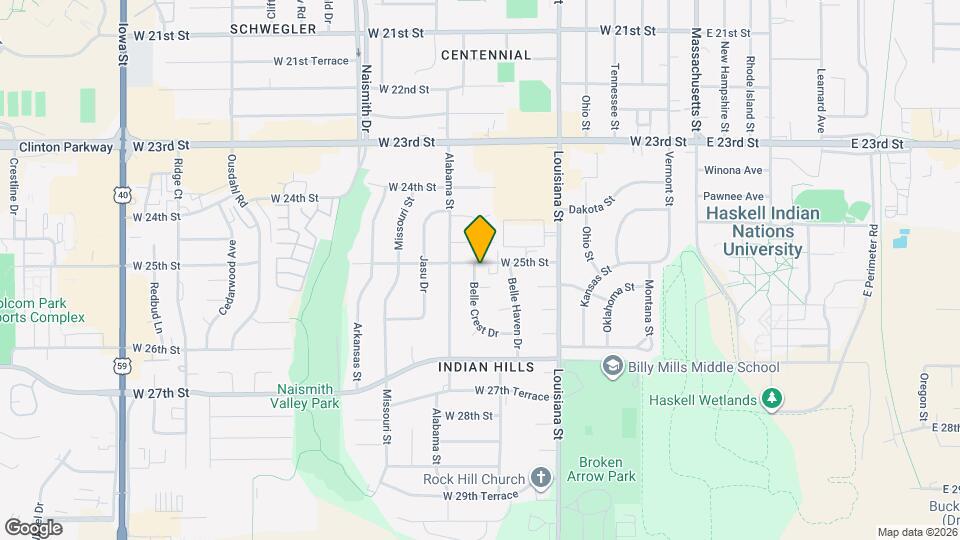 731 W 25th St Map and Location Details