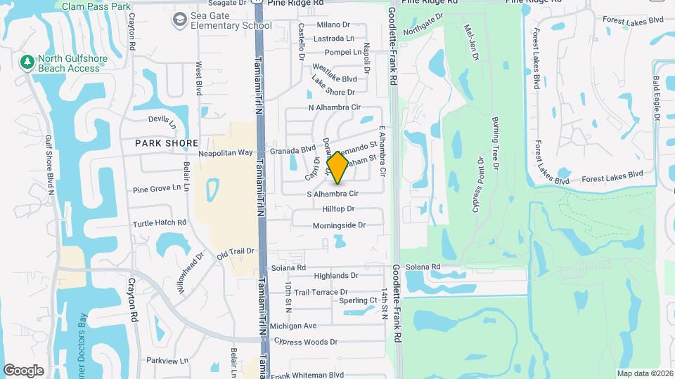 1195 S Alhambra Cir Map and Location Details