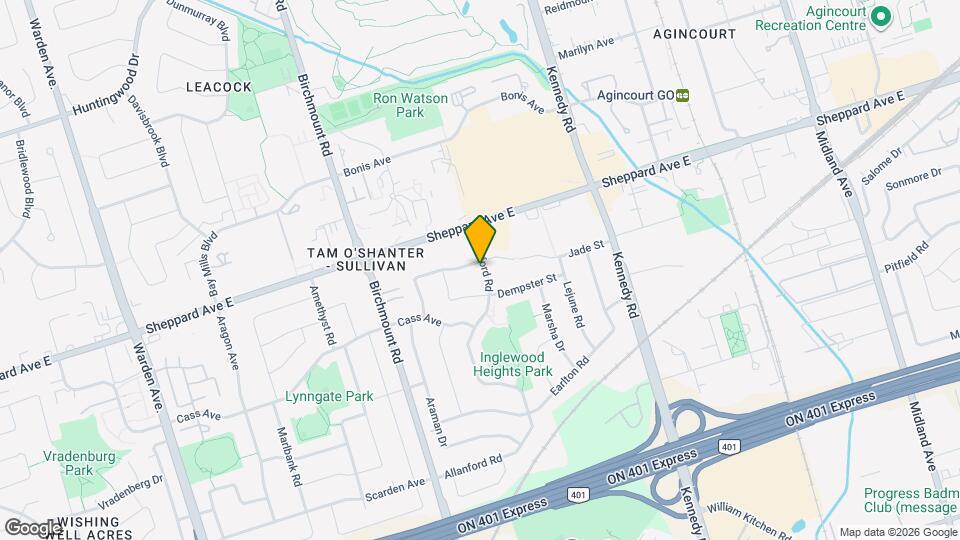 172 Allanford Rd Map and Location Details