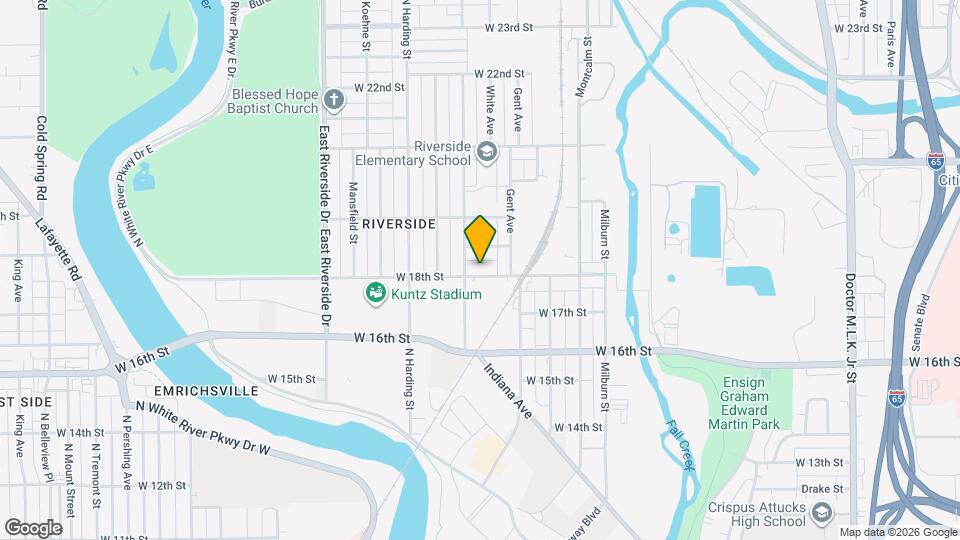 1230 W 18th St Map and Location Details