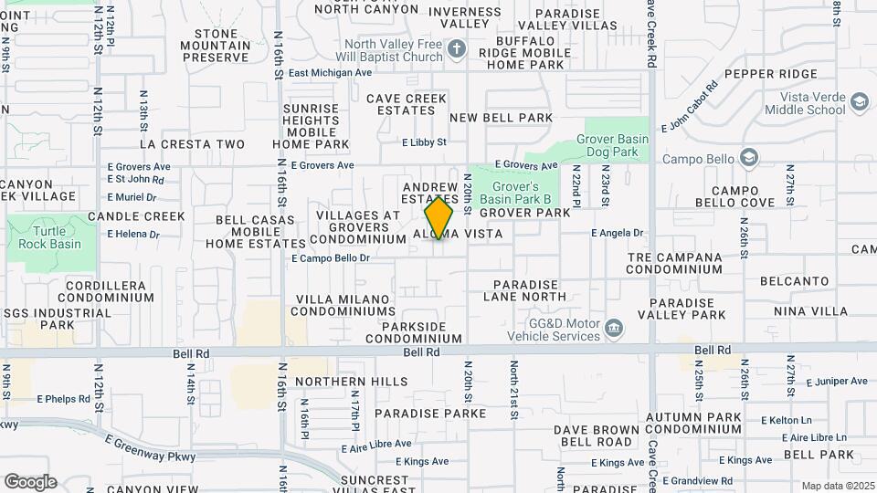 17413 N 19th Run Map and Location Details