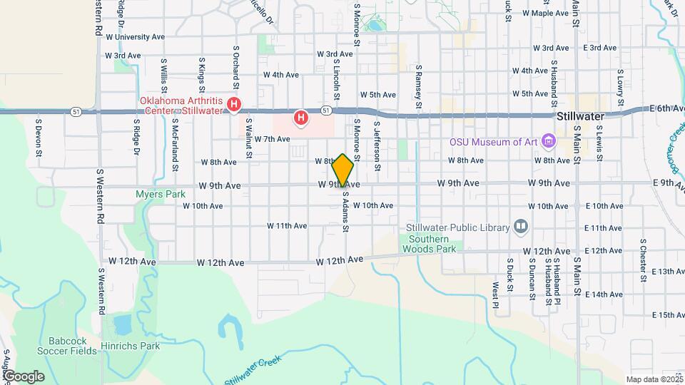 910 S Adams St Map and Location Details