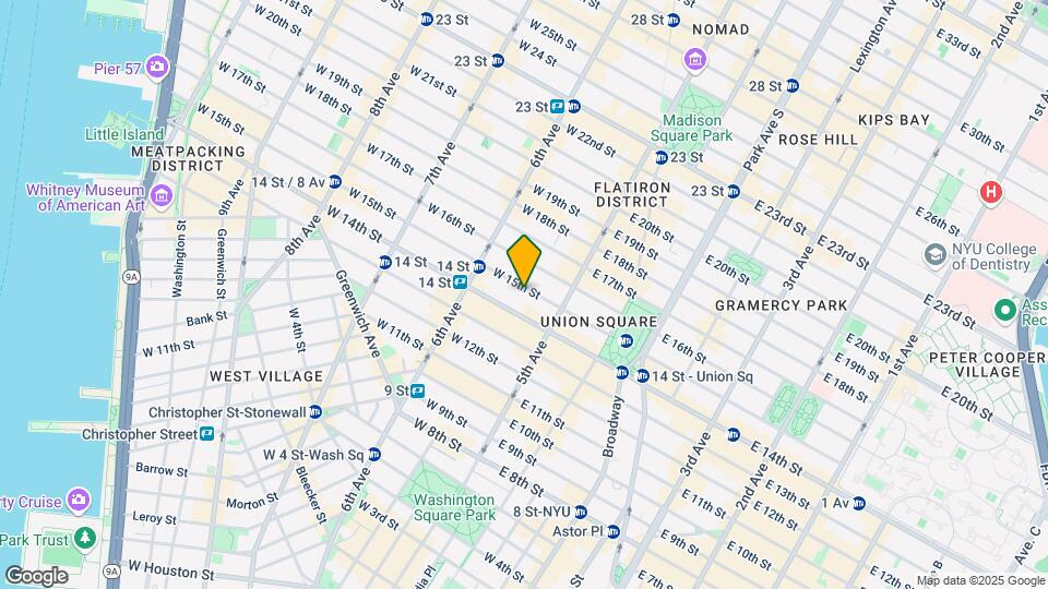 22 W 15th St Mapa y Detalles de la Ubicación