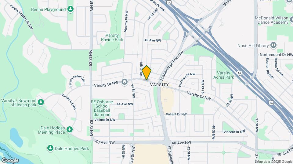 4831 Varsity Dr NW Map and Location Details