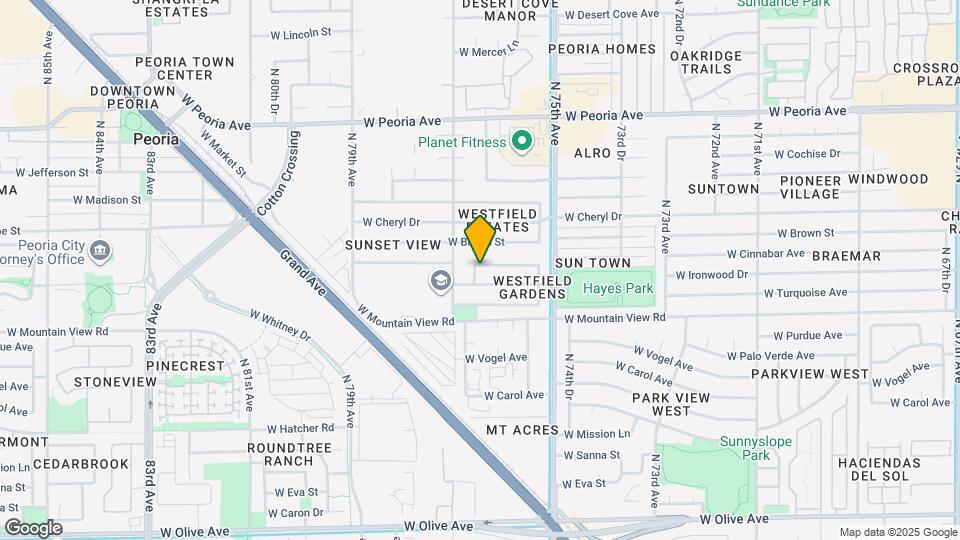 7631 W Cinnabar Ave Map and Location Details