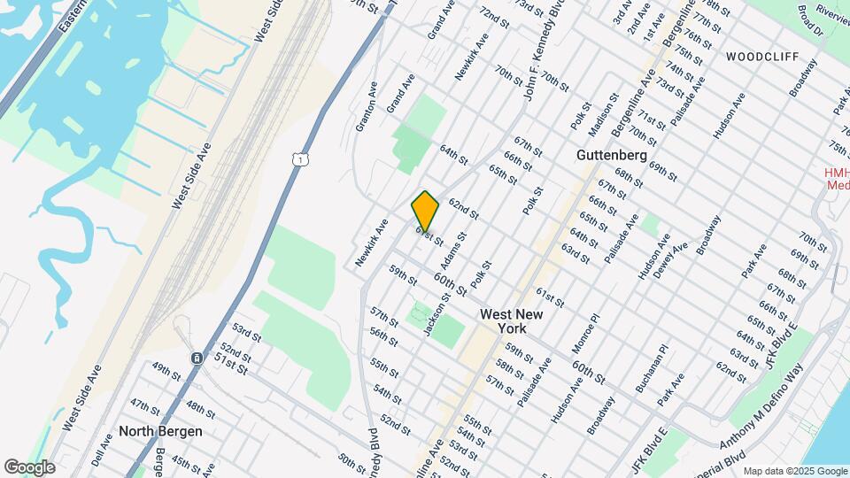 633 61st St Map and Location Details