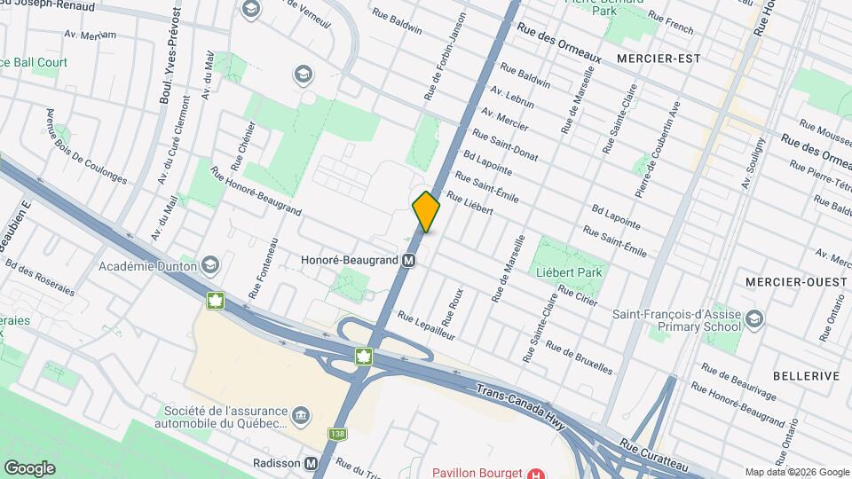 7980-7990 Sherbrooke Rue E Map and Location Details