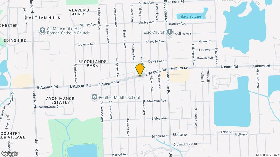 1760 E Auburn Rd Map and Location Details