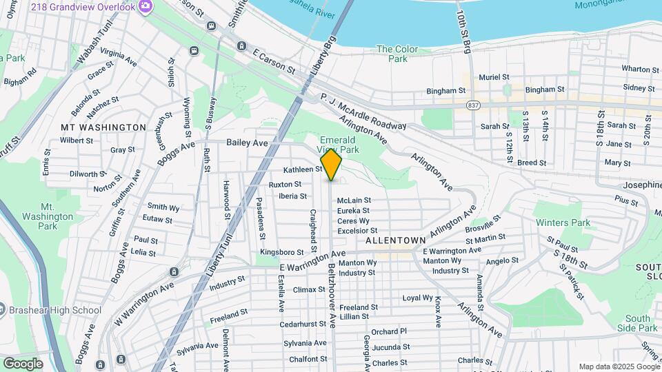 25 Beltzhoover Ave Mapa y Detalles de la Ubicación