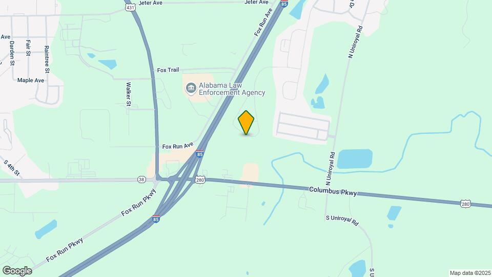 Towne Lakes Subdivision - Opelika Mapa y Detalles de la Ubicación