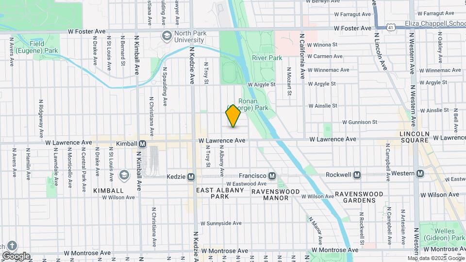 3033 W Gunnison St Map and Location Details