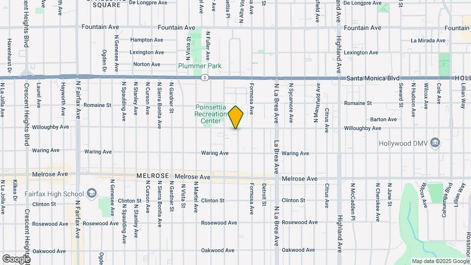 853 N Alta Vista Blvd Map and Location Details