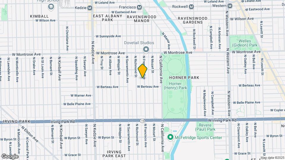 4220 N Francisco Ave, Unit 1 Map and Location Details