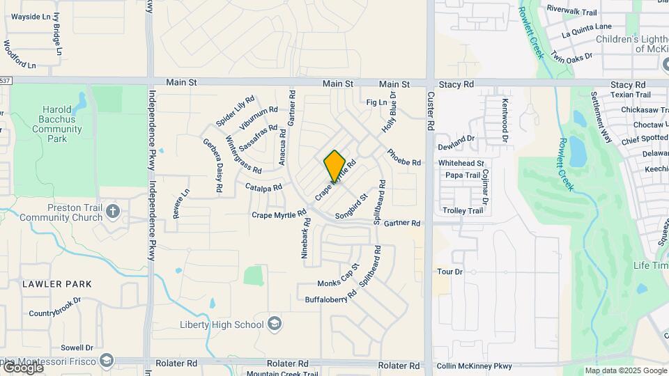 15583 Crape Myrtle Rd Map and Location Details