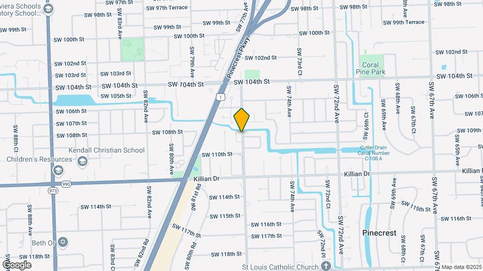 10722 SW 77th Ave Map and Location Details