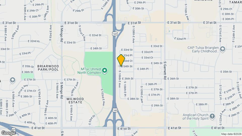 10602 E 34th St Map and Location Details