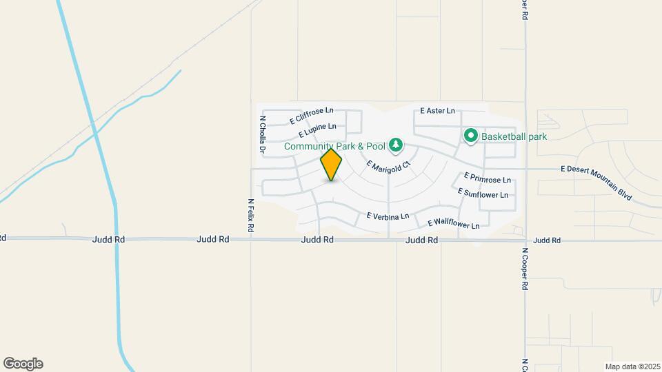 10631 E Sunflower Ln Map and Location Details