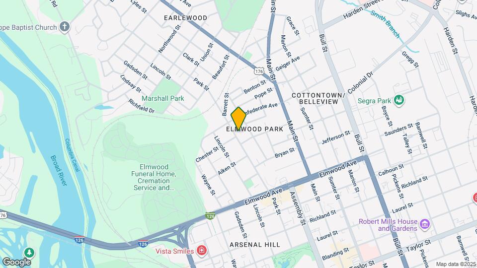 2402 Park St Map and Location Details