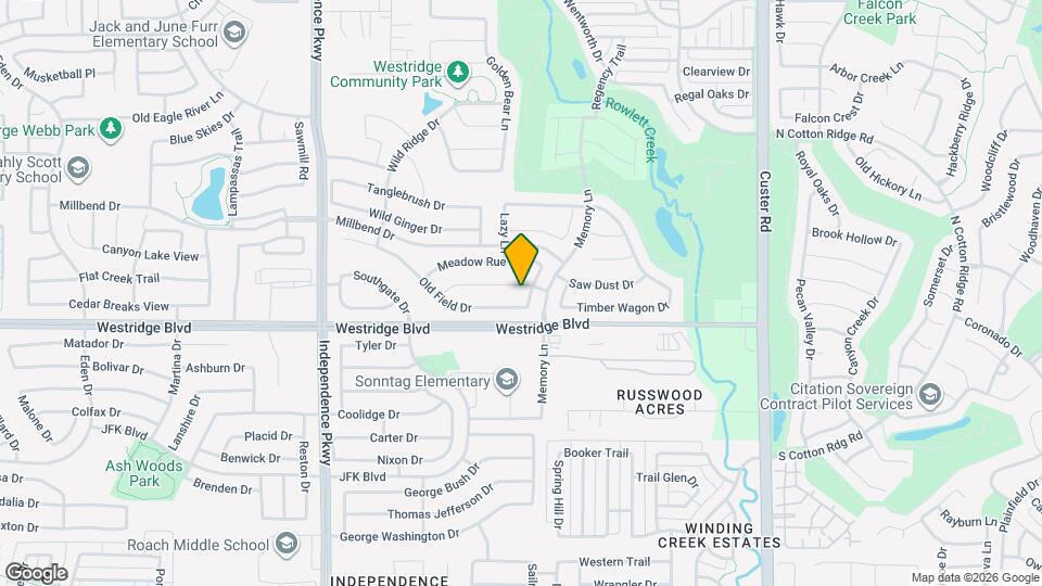 9705 Hedge Bell Dr Map and Location Details