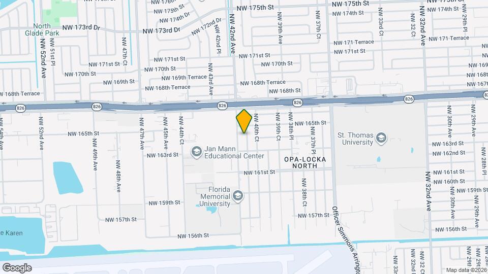 16400 NW 41st Ave Mapa y Detalles de la Ubicación