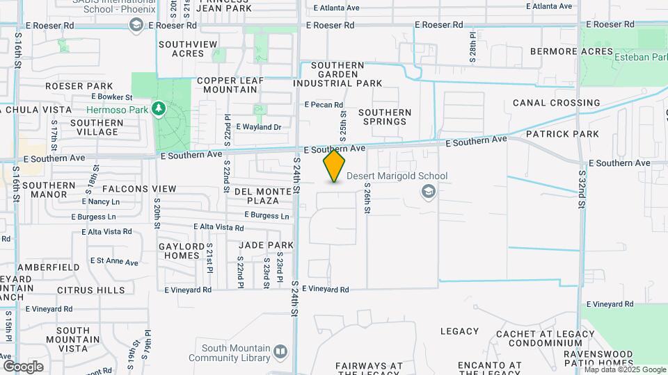 2506 E Pleasant Ln Map and Location Details
