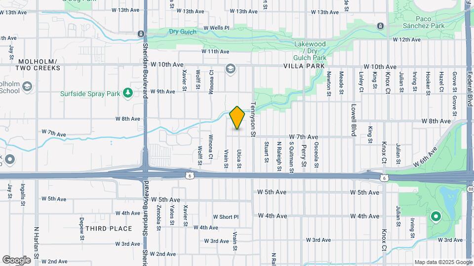 4531 W 7th Ave Map and Location Details