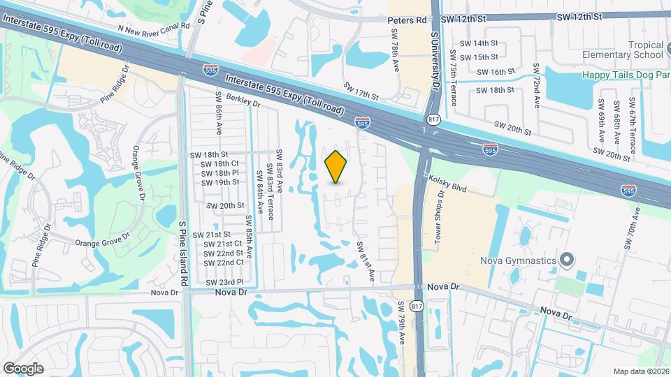1925 SW 81st Way Mapa y Detalles de la Ubicación