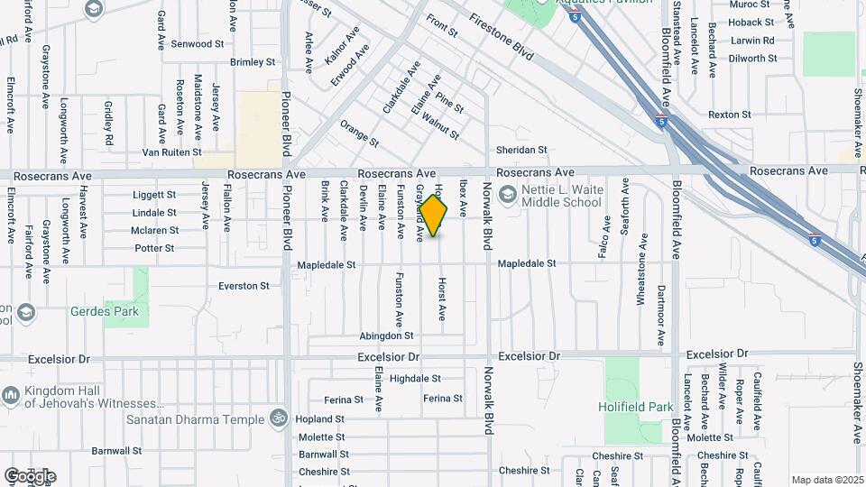 14429 Horst Ave Map and Location Details