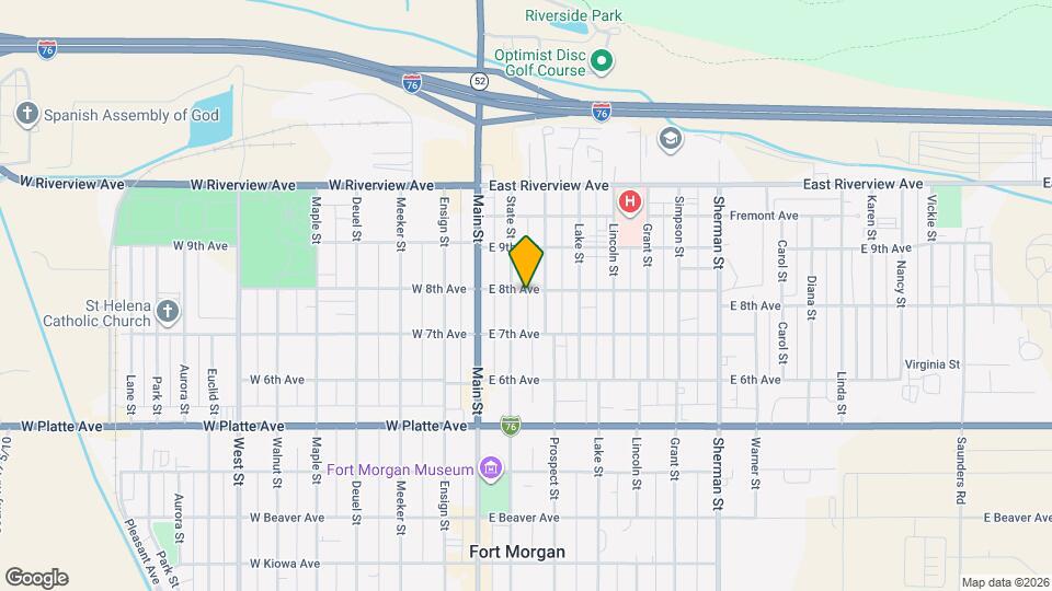 212 E 8th Ave Map and Location Details