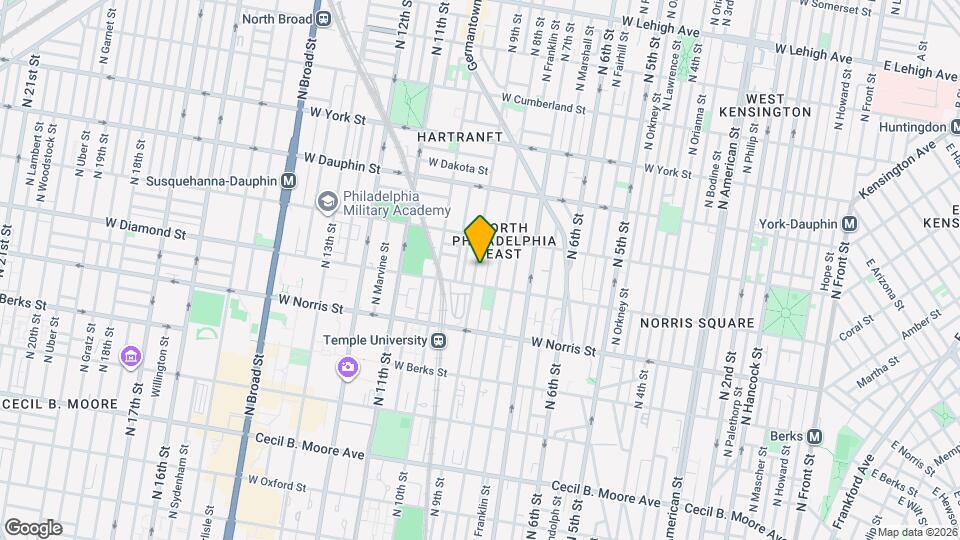 2123 N 9th St Map and Location Details