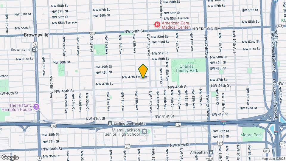 1745 NW 47th Terrace Map and Location Details