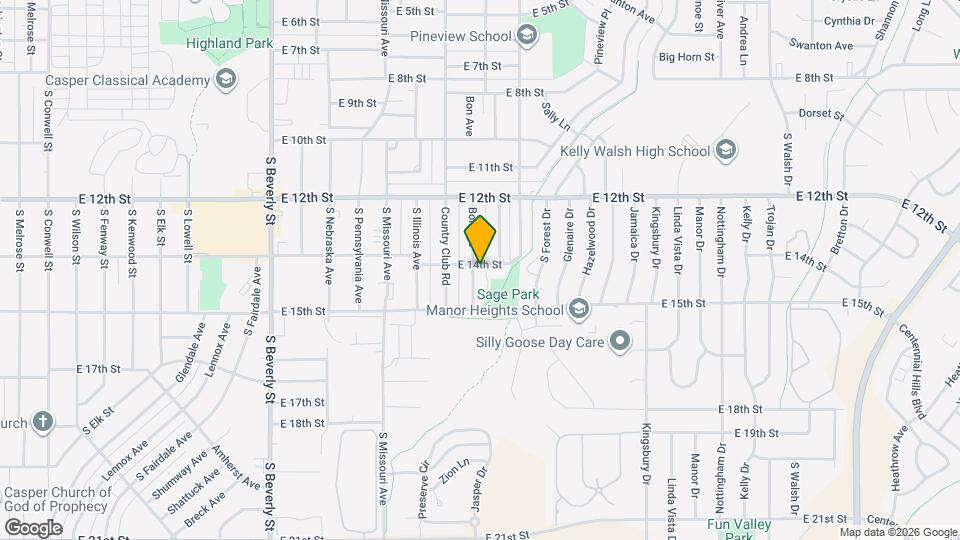 2901 E 14th St Map and Location Details