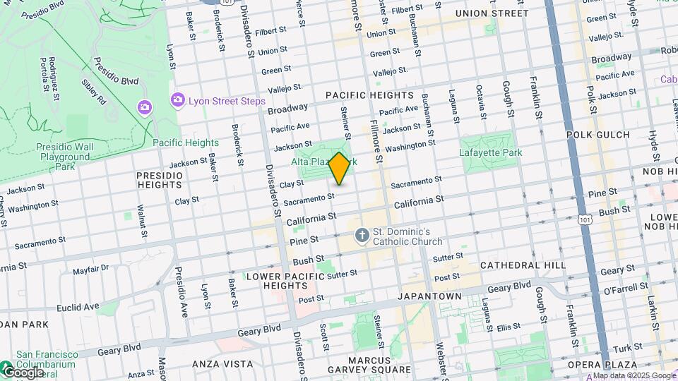 2620 Sacramento St Map and Location Details