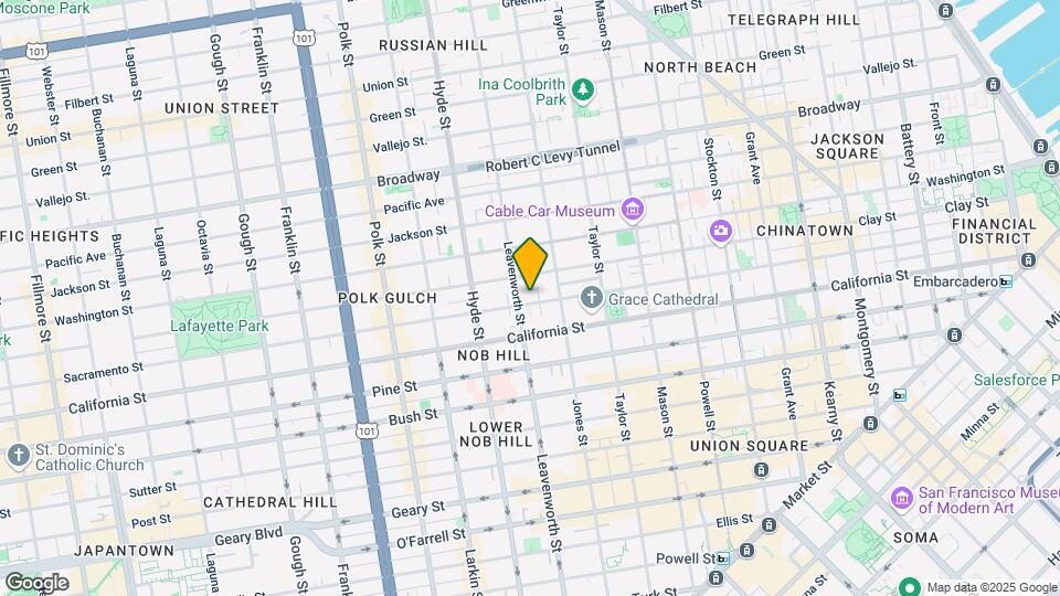 1368 Sacramento St Map and Location Details
