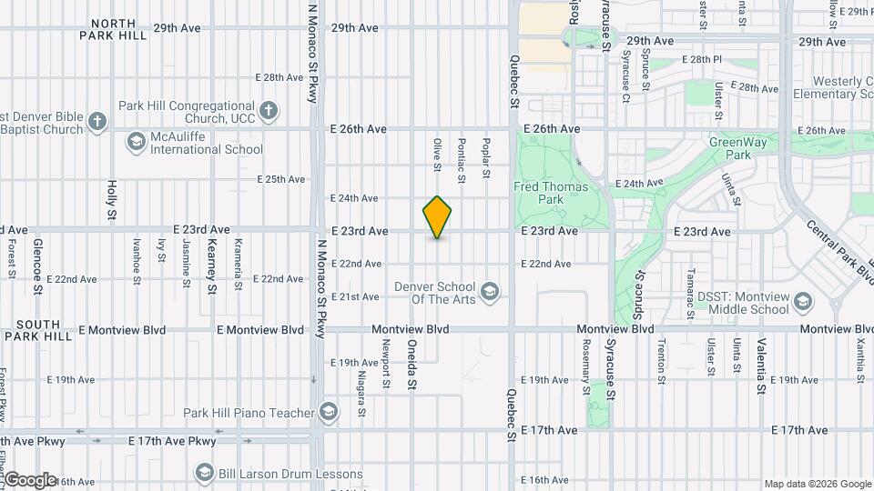 2255 Olive St Map and Location Details