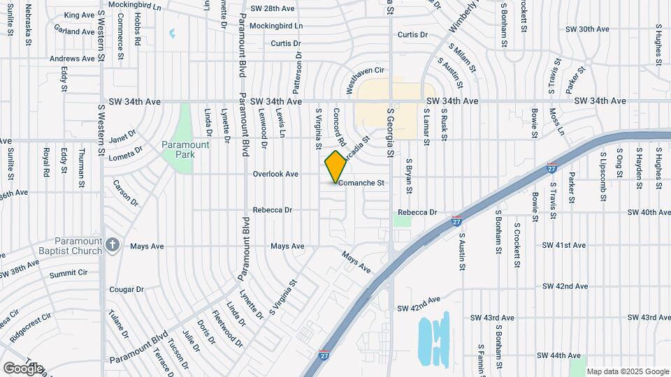 2905 Comanche St Map and Location Details