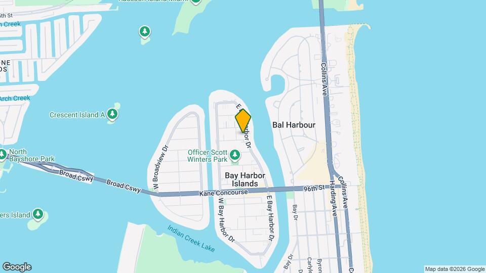 10002 E Bay Harbor Dr Map and Location Details