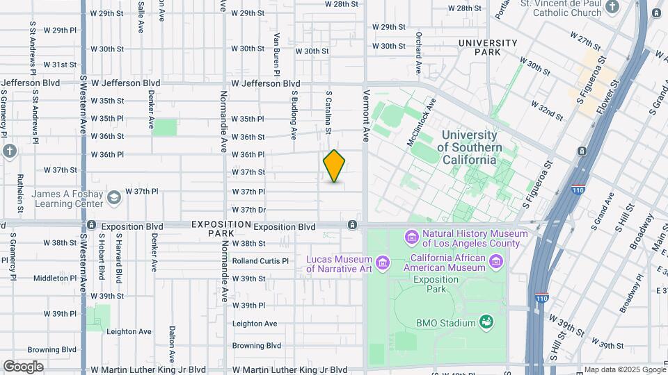 1165 W 37th Pl Map and Location Details